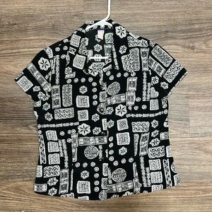 Resource black blouse/ medium